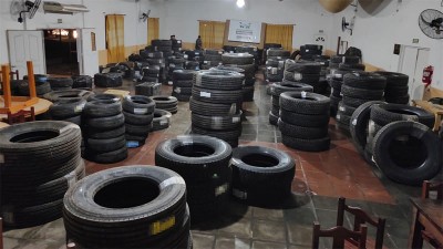 Descubren 480 neumáticos de contrabando que habían pasado por Entre Ríos