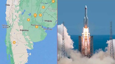 Entre Ríos y Santa Fe, en la posible ruta de caída de partes de cohete chino