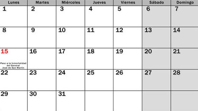 El próximo fin de semana será largo y una provincia tendrá feriado doble