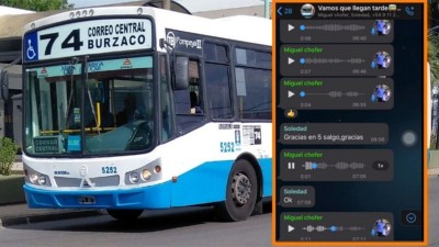 Colectivero creó un grupo de WhatsApp para avisar a los pasajeros cuándo pasa