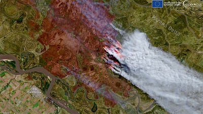 Imagen satelital del Delta muestra que ya se consumieron más de 90.000 hectáreas