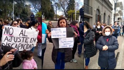 Paraná también reclamo por el ajuste en discapacidad