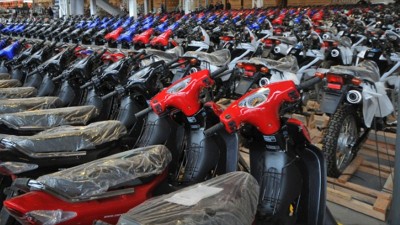 El patentamiento de motos cayó en el mes de agosto