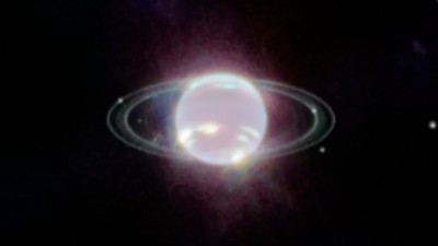 Asombrosa imagen de Neptuno y sus anillos captada por el telescopio James Webb