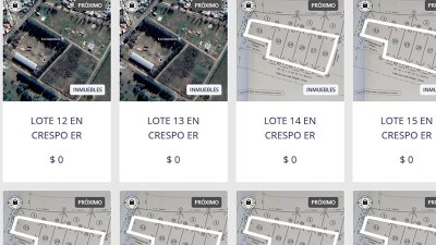 Causa Waigel: rematarán 35 terrenos al mejor postor