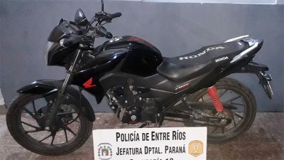 Recuperaron dos motos que habían sido robadas en Paraná