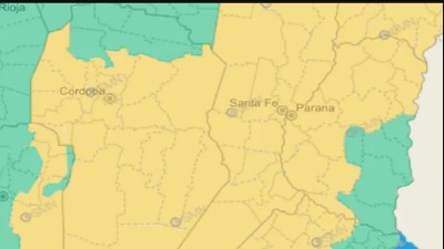 Tormentas en Entre Ríos: los 12 departamentos bajo alerta