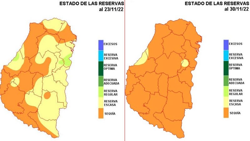 La sequía se extendió a toda Entre Ríos: Colapsó el balance hídrico