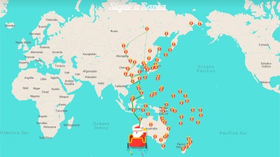Papá Noel en camino: Cómo seguir el recorrido del trineo por todo el mundo