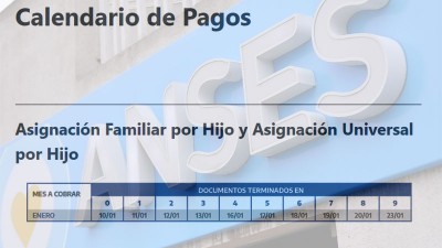 Calendario de pago de todas las prestaciones de ANSES: empieza esta semana