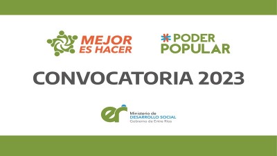 El gobierno provincial abre la convocatoria para apoyar proyectos comunitarios de organizaciones sociales