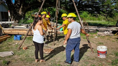 Vialidad colabora con el estudio de suelo en la Comuna de Las Cuevas