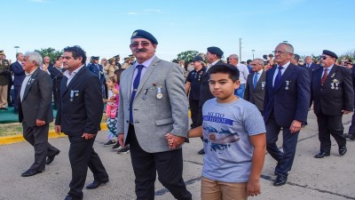 En Valle María el gobierno provincial acompañó la conmemoración por el Día del Veterano y los Caídos de Malvinas