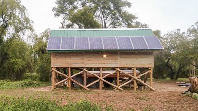 Instalaron los paneles solares para producir energías limpias en el Islote Curupí