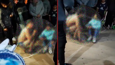 Vecinos ataron del cuello a dos ladrones y los obligaron a caminar arrodillados