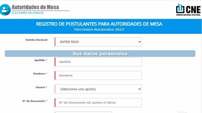 Los requisitos para inscribirse como autoridad de mesa y ganar hasta $40.000