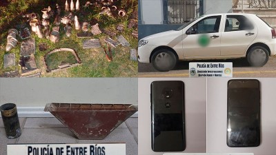 Robos en cementerios de Paraná y Diamante: un apuntado es dueño de una florería