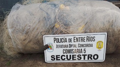 Secuestran 1.450 metros de redes y bogas fuera de la medida reglamentaria