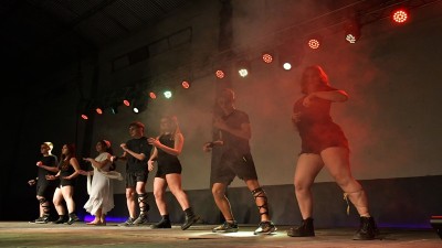 Mario Sokolovsky felicitó a estudiantes por la muestra