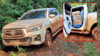 Circulaba en una camioneta robada con más de 7.700 paquetes de cigarrillos