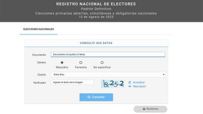 Publicaron padrón definitivo para elecciones del 22 de octubre: cómo consultarlo