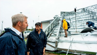Frigerio recorrió las zonas afectadas en Villaguay tras el temporal