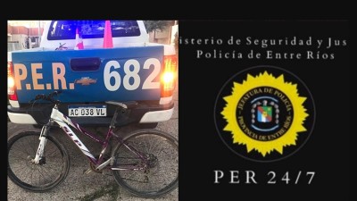 Diamante: Identificación de una persona e investigación de propiedad de una bicicleta