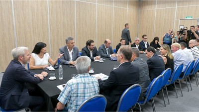 Sokolovsky participó de un encuentro con Frigerio y Aluani