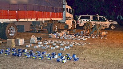 Detectan mercadería de contrabando por $ 60.000.000 con destino a Entre Ríos