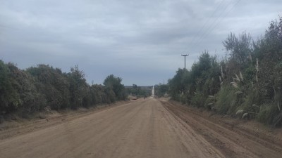 Trabajan en la recuperación del acceso a Puerto Alvear