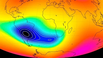 Abolladura en campo magnético de la Tierra podría generar varias consecuencias