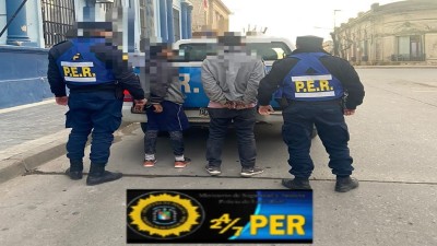 Detenidos en Barrio Progreso de la locaidad de Strobel