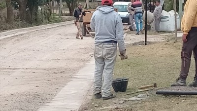Obra de alumbrado público en Las Cuevas