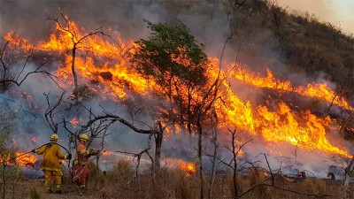 El calor y el viento elevan a niveles máximos el riesgo de incendios en Córdoba
