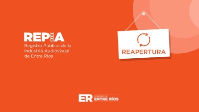 Se reabre el Registro Público de la Industria Audiovisual de Entre Ríos para la conformación del Consejo Asesor