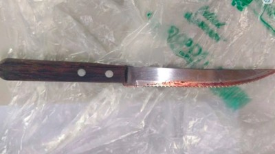 Atacó con un cuchillo porque no lavó los platos cuando se lo pidió