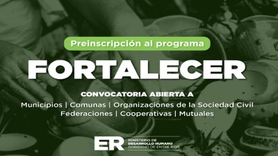 El gobierno provincial lanzó el programa Fortalecer para respaldar la economía social