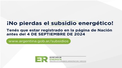 Última semana para registrarse al subsidio de energía eléctrica y de gas