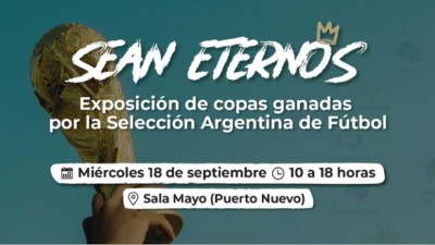 Las Copas del Mundo, América y Finalissima llegan a Paraná en un evento histórico para la ciudad