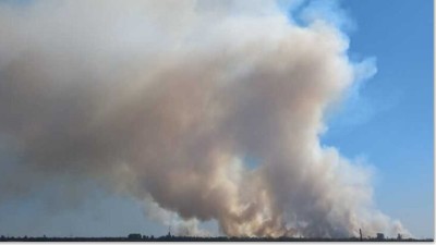 Se registra un incendio en islas de Santa Fe y se observa desde Paraná