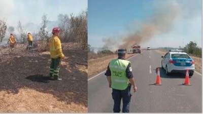 Demoraron a tres personas por provocar incendios en islas en Entre Ríos