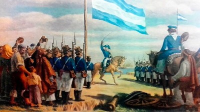 Un 27 de febrero de 1812: el primer izamiento de la bandera argentina