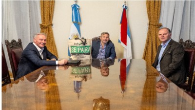 Reunión de trabajo entre el gobernador Frigerio y el intendente de Valle María