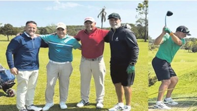 Gabriel Batistuta visitó Entre Ríos: jugó al golf en Libertador San Martín