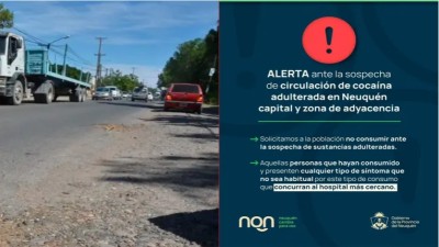 Investigan dos muertes por presunta ingesta de cocaína adulterada en Neuquén