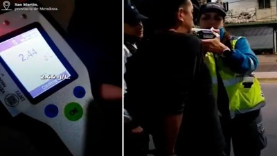 Conducía con 2,44 de alcohol en sangre y reconoció que había tomado fernet