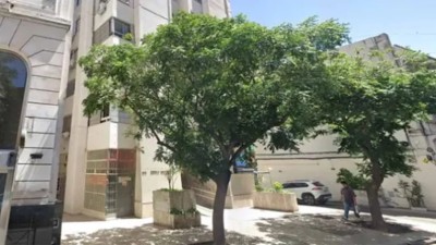 Una mujer resultó herida tras la caída de una maceta desde un edificio