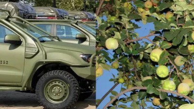 El Ejército intercambia una tonelada de membrillos para conseguir repuestos de una camioneta