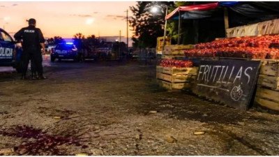 Una pelea por puestos de frutillas en Ruta 168 dejó un hombre en terapia intensiva